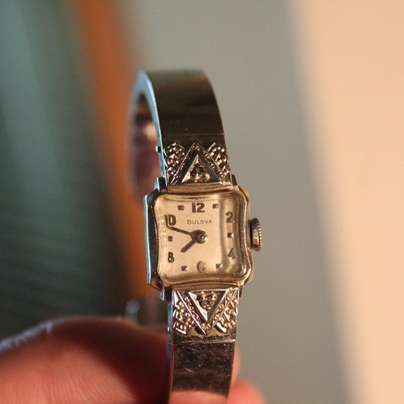 1959 Bulova 10k gf Watch with diamond accents main image 5
